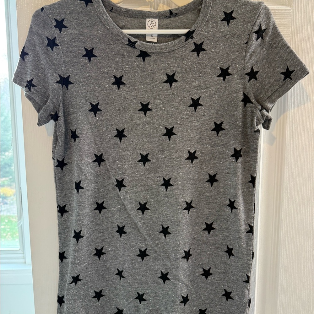 Gray Star Print Women's tshirt